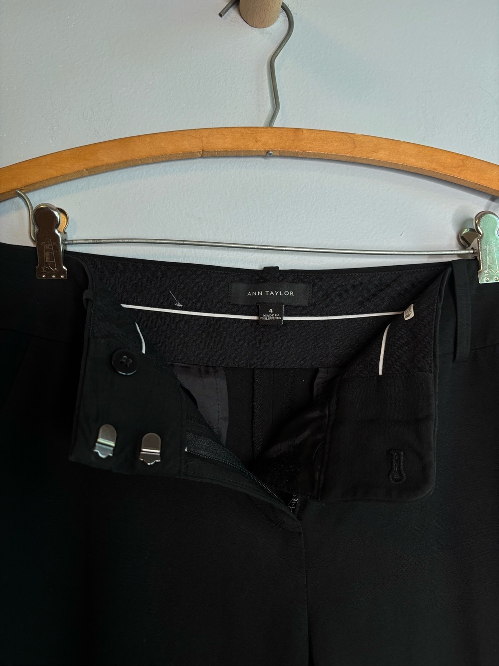 ANN TAYLOR BLACK DRESS PANTS - Picture 2 of 5